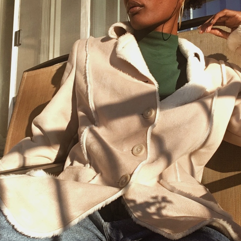 Sonoma Suede Fleece coat size M